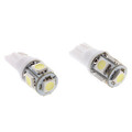 Car Smd Bulb 1w 12v T10 White Light Led Pack