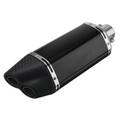 Motorcycle Carbon Double Stainless Steel 38-51mm Exhaust Muffler Pipe Air Outlet