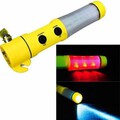 Multifunction Safety Hammer Seat LED Belt Cutter Car Lifesaving Flashing Light