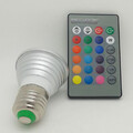 Led 3w Rgb Spotlight Colorful Remote Control E27