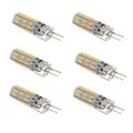 Warm White 3000k/6000k 6pcs Dc12v 3014smd G4 120lm 1.5w