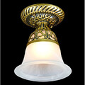 220v Classic Flush Mount Glass Light Bronze European