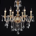 Chandeliers Vintage Lights Golden Crystal Feature