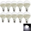 Globe Bulbs 10pcs 9w Ac220v Cool White Light Led E27