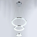 Acrylic Led Pendant Light Lighting Fixture Hanging 36w Ring Fcc