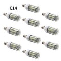 E14 Led Corn Lights Warm White 7w Ac 220-240 V Smd 10 Pcs