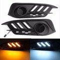 Civic LED Daytime Running Light Pair White Yellow Light For Honda Turn Signals 10th