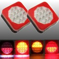 Indicator Trailer 12V LED 1Pair Light License Plate Lamp Van Truck Rear Brake Tail