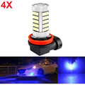 4pcs H11 7.5w Blue Housing Aluminum Daytime Running Light Bulb with LED Fog Light