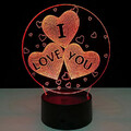 Colorful 100 Night Light Love Led Touch Switch 3d Creative