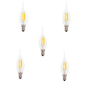 Ca35 E14 Warm 5pcs Edison Glass 6w