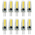 10pcs White Decorative Smd Waterproof Dc12v 500-600lm Warm White G4 Led Bi-pin Light