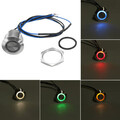 Car Boat Truck Panel Dash 12V 19mm Push Button Momentary LED Switch Light