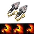 Carbon Bulb 12V Motor Bike Motorcycle Turn Signal Lamp Indicators Light E-Marked Arrow Mini