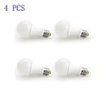 12w E26/e27 Led Globe Bulbs A19 Warm White Ac 100-240 V 4 Pcs Cob A60