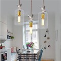 Creative Chandelier Bird Personality Glass