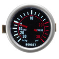 52mm Universal PSI Meter Pressure Gauge 2 Inch Turbo Boost LED Car Smoked