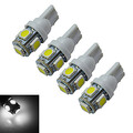 Cool White Car 6000-6500k 12v T10 4pcs