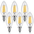 E12 6 Pcs Cob Kwb Ac 110-130 V Dimmable