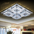 Square Minimalist Lighting Led Crystal Ceiling Lamp Bedroom Dining Room