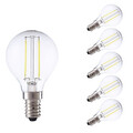 Warm White E14 Cool White Cob P45 Ac 220-240 V 6 Pcs Led Filament Bulbs