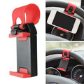 Universal Clip Bike Handlebar Car Steel Ring Wheel Mount Bracket Phone GPS Holder