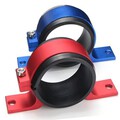 Pump Fits Bracket Mount Aluminium Clamp Fuel Filter Bosch Blue Red Billet Clips Car