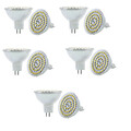 Warm White 10pcs Decorative Led Spotlight Dimmable 60smd White Mr16