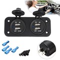 2.1A Dual USB Cigarette Lighter Charger Adapter Socket Splitter Power Outlet