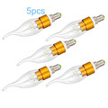 Candle Bulb 3w 85-265v Color Led Candle Style 250-300lm Warm White E14