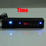 Digital Voltmeter Car Cigarette Lighter Socket USB Adapter Charger 12V LED