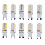 64led 180-210 G9 Natural White Decorative 10pcs Waterproof Warm White