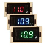 Red Green LED Digital Display Voltage Voltmeter Blue 12-24V Panel Motorcycle