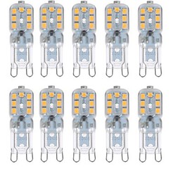 110v Smd2835 Led Corn Lights 300-400lm Ac220v G9 Warm White