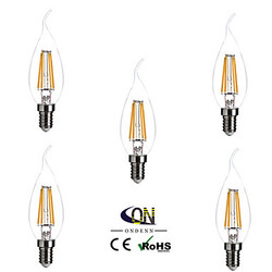 Warm White Ac 110-130 V E12 4w Ondenn 5 Pcs Vintage Led Filament Bulbs