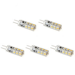 100 1w Warm White Led Corn Lights 5 Pcs G4