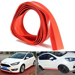 Lip Protector Rubber Spoiler Car Front 2.5M Skirt Bumper Strip