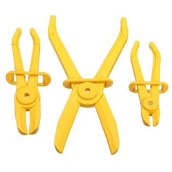 Pipe Clamp Flexi Hands Free Plier Radiator Brake Hose Tool 3pcs Flexible