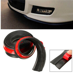 Lip Protector Body Universal Black Rubber Spoiler Front Bumper Splitter