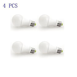 A60 12w Warm White Dimmable Ac 220-240 V A19 E26/e27 4 Pcs Led Globe Bulbs