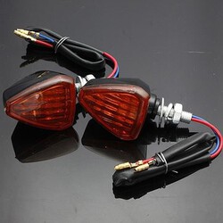 Amber Motorcycle Motor Bike Turn Signal Indicators Light Lamp