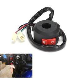 Kill Diameter Motorcycle Switch Choke Starter Inner 22mm Light Ignition Black