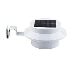 Gutter Wall Light Yard Led Fence Lamp Outdoor Solar Powered Light