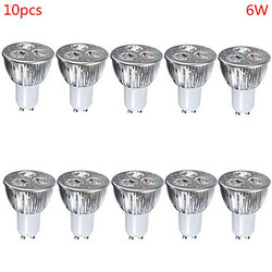 Gu10 E27 Lamp 85-265v 10pcs Cool Light 6w 500lm Spot Lights