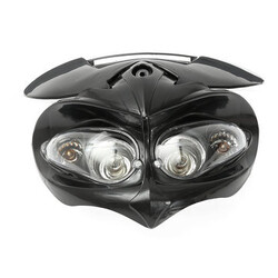 Motocross Motorcycle Dual Dirt Bike Street Fighter Headlight Fairing 12V Sport