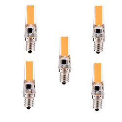 5pcs Warm White Light 5w Cob Led Bi-pin Light 400-500 Ac 110-130 V