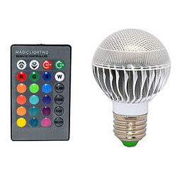 1pcs 220v 10w E27 6000-6500k Color-changing Led Globe Bulbs