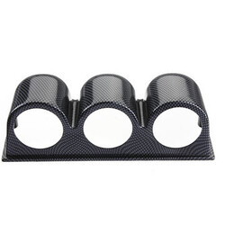 Gauge Meter 3 Hole Dash POD Carbon Fiber Mount Holder 52mm