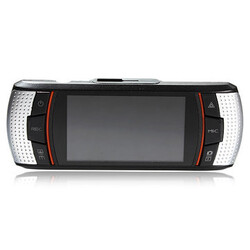 Vehicle DVR Rear Camera Dual Lens Box 2.7Inch HD 1080P Dash Black