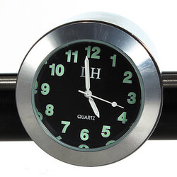 Motorcycle Chrome Resistant Clock Mount Waterproof Shock Handle Bar